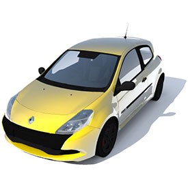 Renault Clio RS 200 Coup 3D Object | FREE Artlantis Objects Download